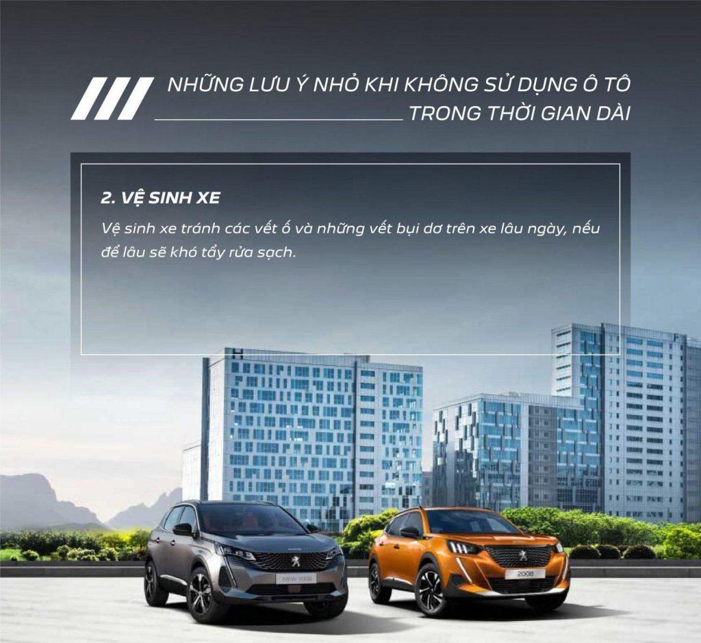 Vệ sinh xe tránh các vết ố và những vết bụi dơ trên xe lâu ngày, nếu để lâu sẽ khó tẩy rửa sạch.