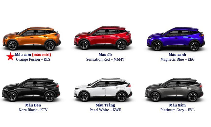 Read more about the article Màu Xe Peugeot 2008