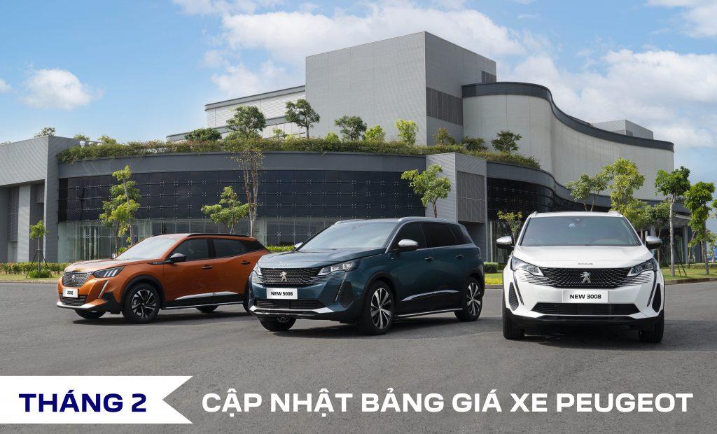 bảng giá xe Peugeot mới nhất