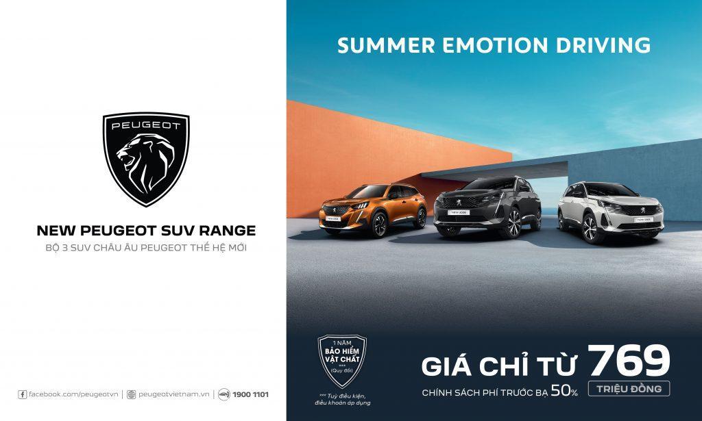 Bảng giá xe Peugeot Tháng 4