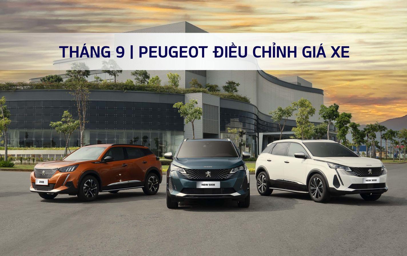 Read more about the article PEUGEOT ĐIỀU CHỈNH TĂNG GIÁ BÁN TỪ 1/9/2022