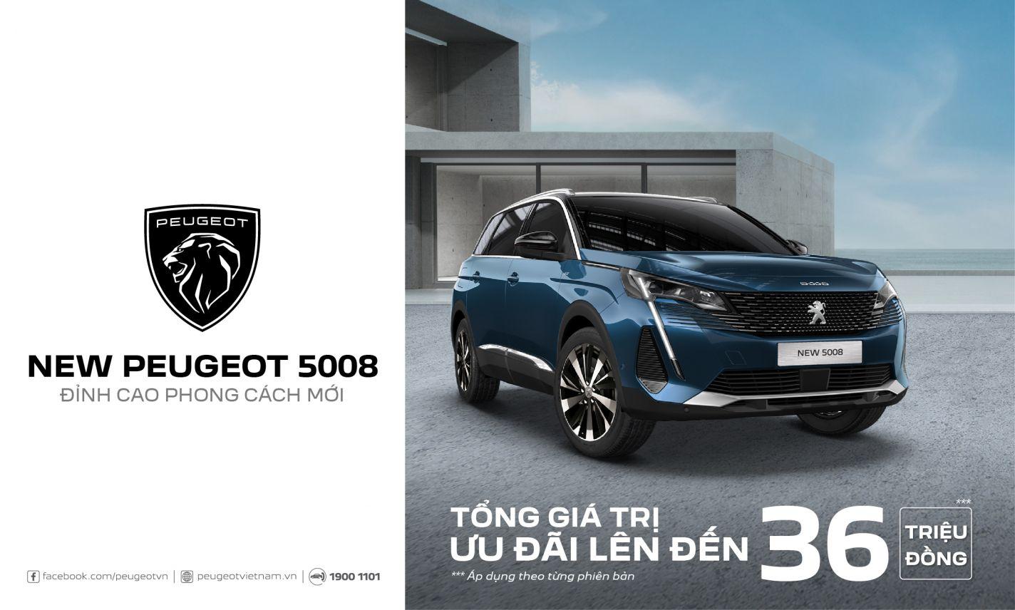 Bảng giá xe Peugeot 5008 tháng 10
