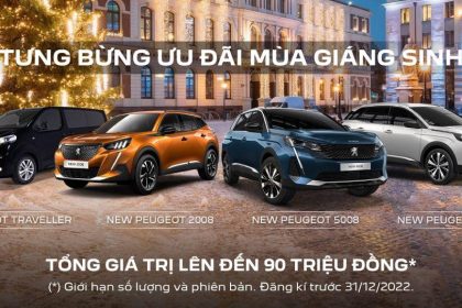 PEUGEOT TƯNG BỪNG ƯU ĐÃI MÙA GIÁNG SINH