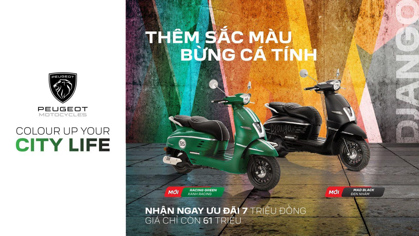 Read more about the article XE MÁY PEUGEOT DJANGO RA MẮT MÀU MỚI