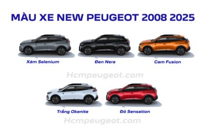 Màu xe New Peugeot 2008 2005
