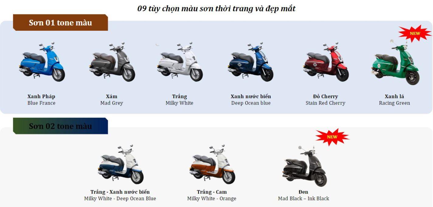 Màu xe Peugeot Django