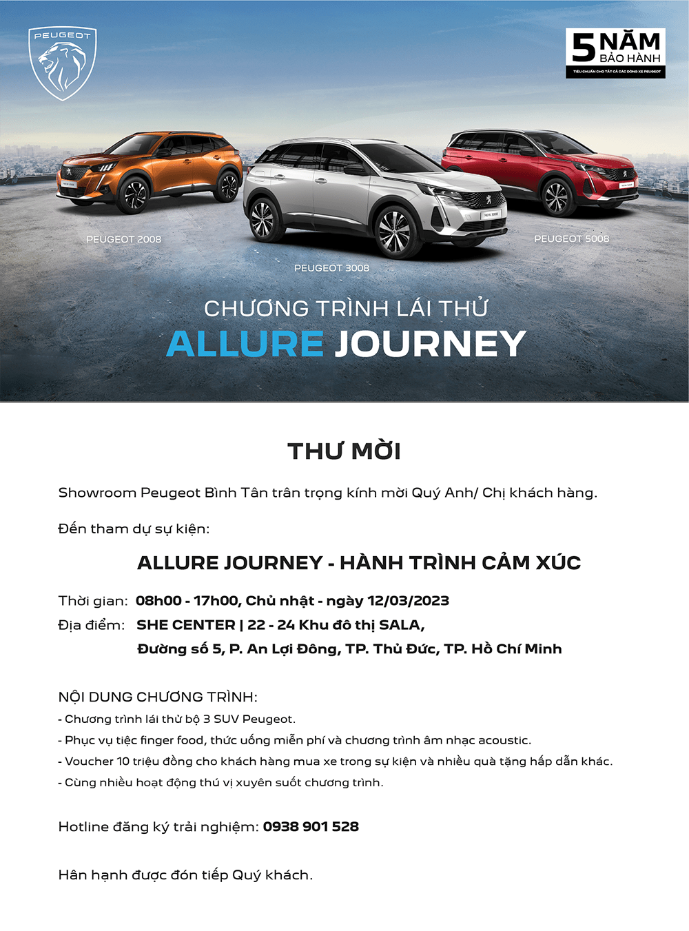 Thư mời lái thử