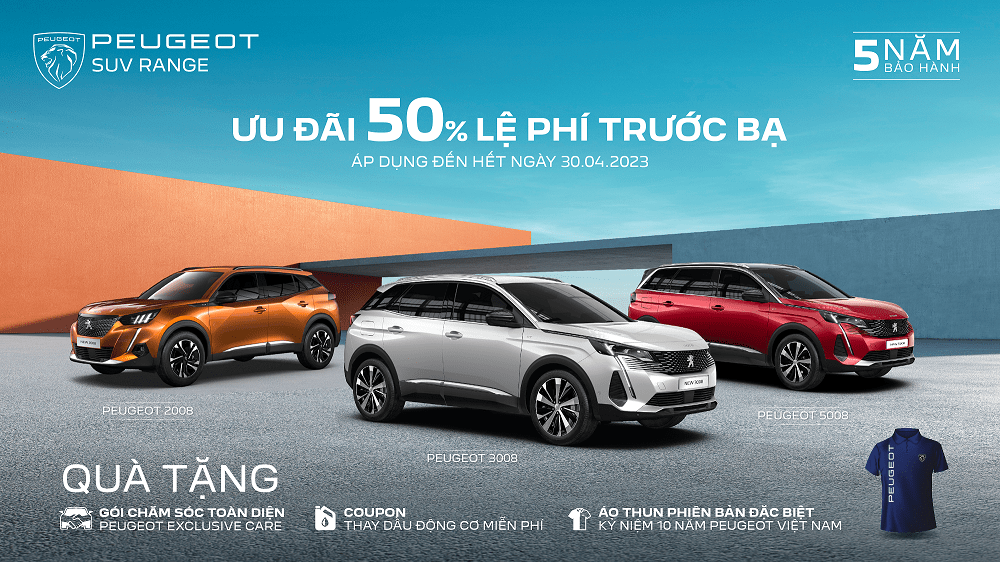 Read more about the article BẢNG GIÁ XE PEUGEOT THÁNG 4 (ÁP DỤNG TỪ 17/04/2023)