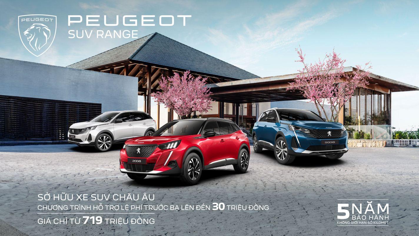 Read more about the article SỞ HỮU PEUGEOT VỚI CHƯƠNG TRÌNH HỖ TRỢ LỆ PHÍ TRƯỚC BẠ LÊN ĐẾN 30 TRIỆU ĐỒNG