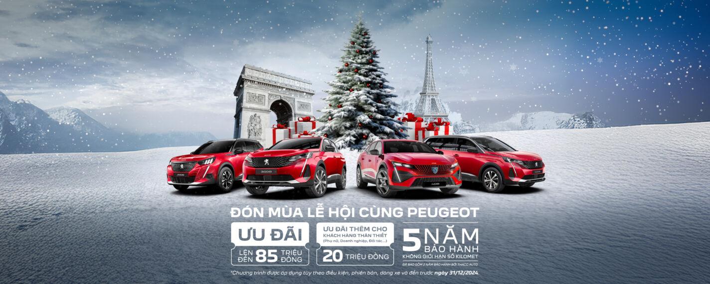 Read more about the article ĐÓN MÙA LỄ HỘI CÙNG PEUGEOT VỚI ƯU ĐÃI LÊN ĐẾN 100% LỆ PHÍ TRƯỚC BẠ (*)