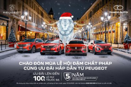 Bảng giá xe Peugeot mới nhất tháng 12/2025