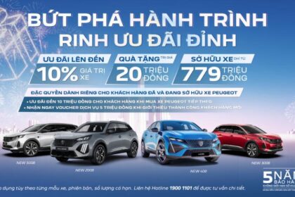Bảng giá xe Peugeot mới nhất tháng 3/2026