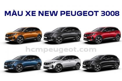Màu Xe Peugeot 3008 Mới 2021