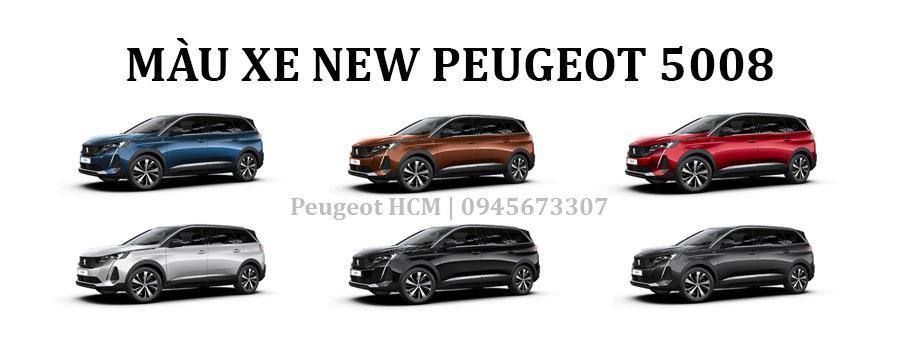 Màu xe New Peugeot 5008 Mới 2021